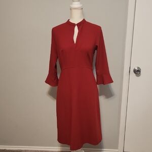 Prologue Red Long Sleeve Dress